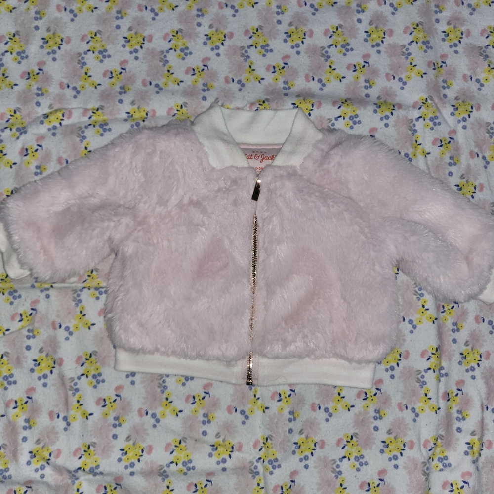 Pink Cat & Jack Pink fur vest!
